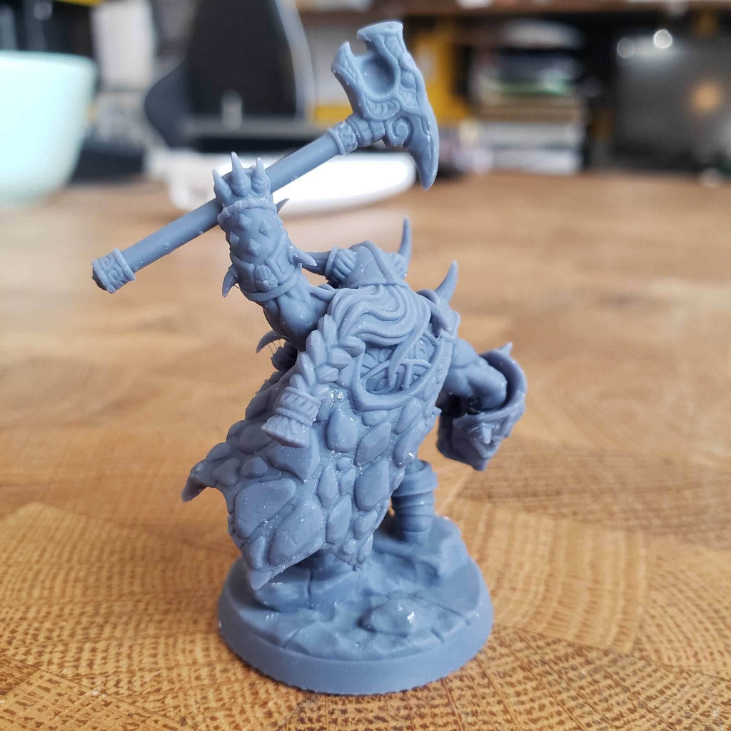 Durnir, Berserker Lord (Male Dwarf Warlord) - With Helmet