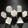 Dwarf Artisan - Opal Gems D&D Dice Set + Gold Numbers