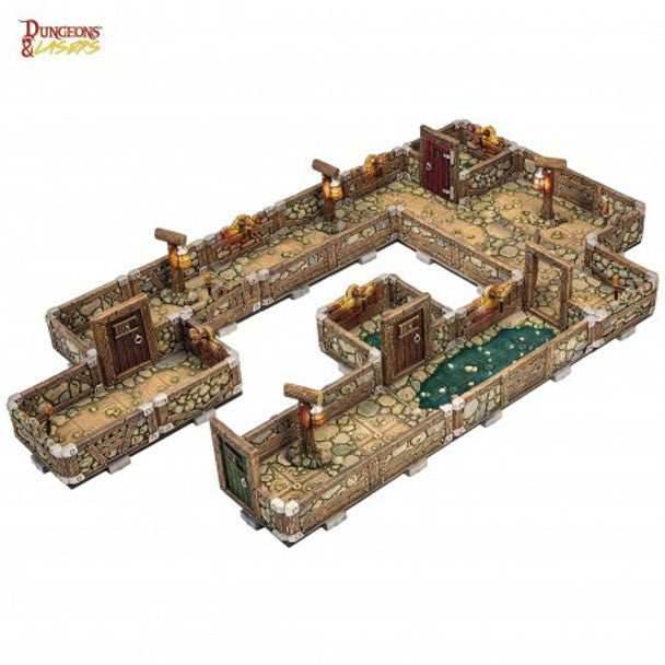 Dungeons & Lasers: Dwarven Mine Half-Height Walls - 
