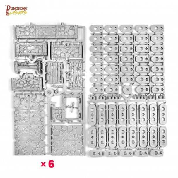 Dungeons & Lasers: Dwarven Mine Half-Height Walls - 
