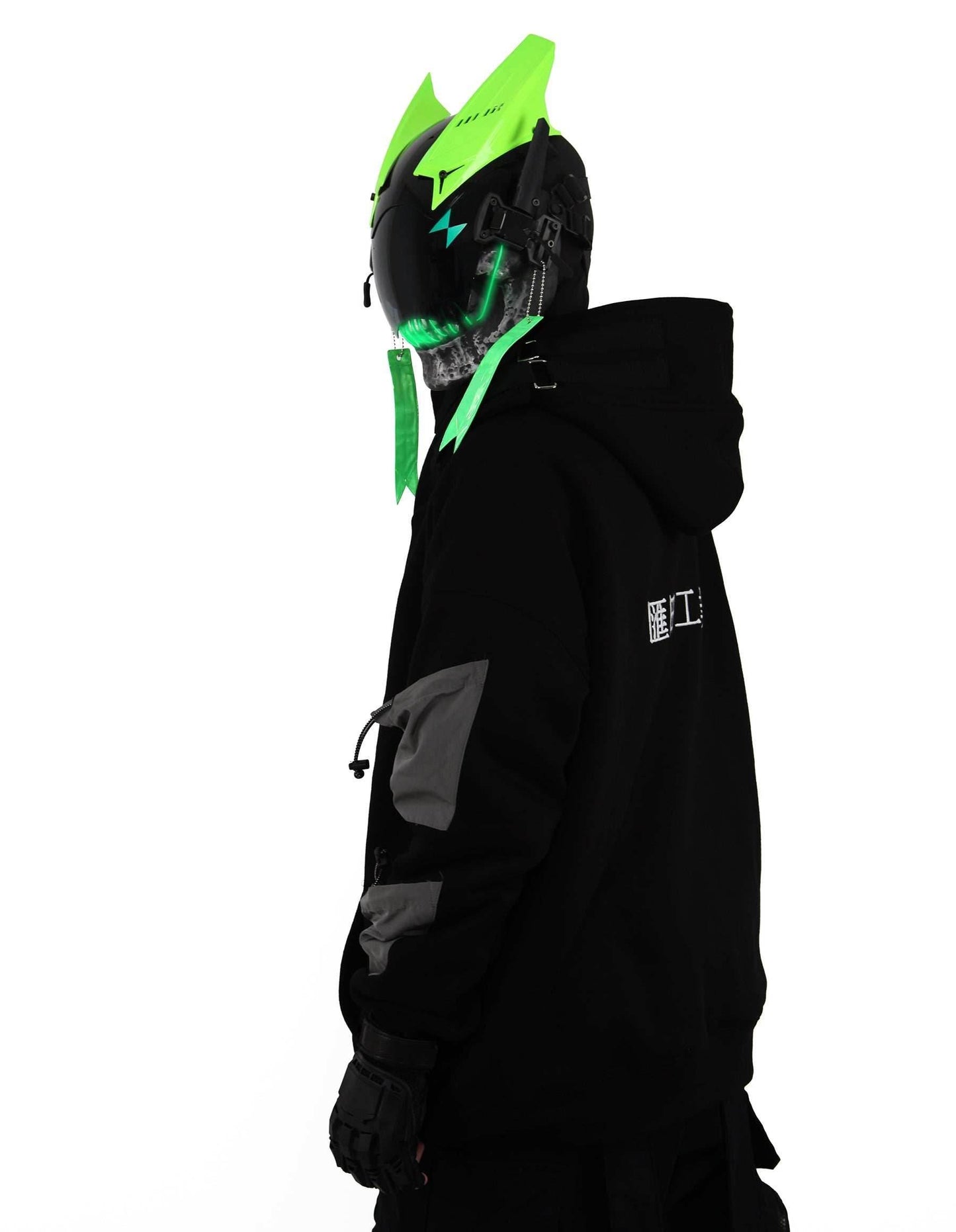 Green Skeleton Tech Mask - 
