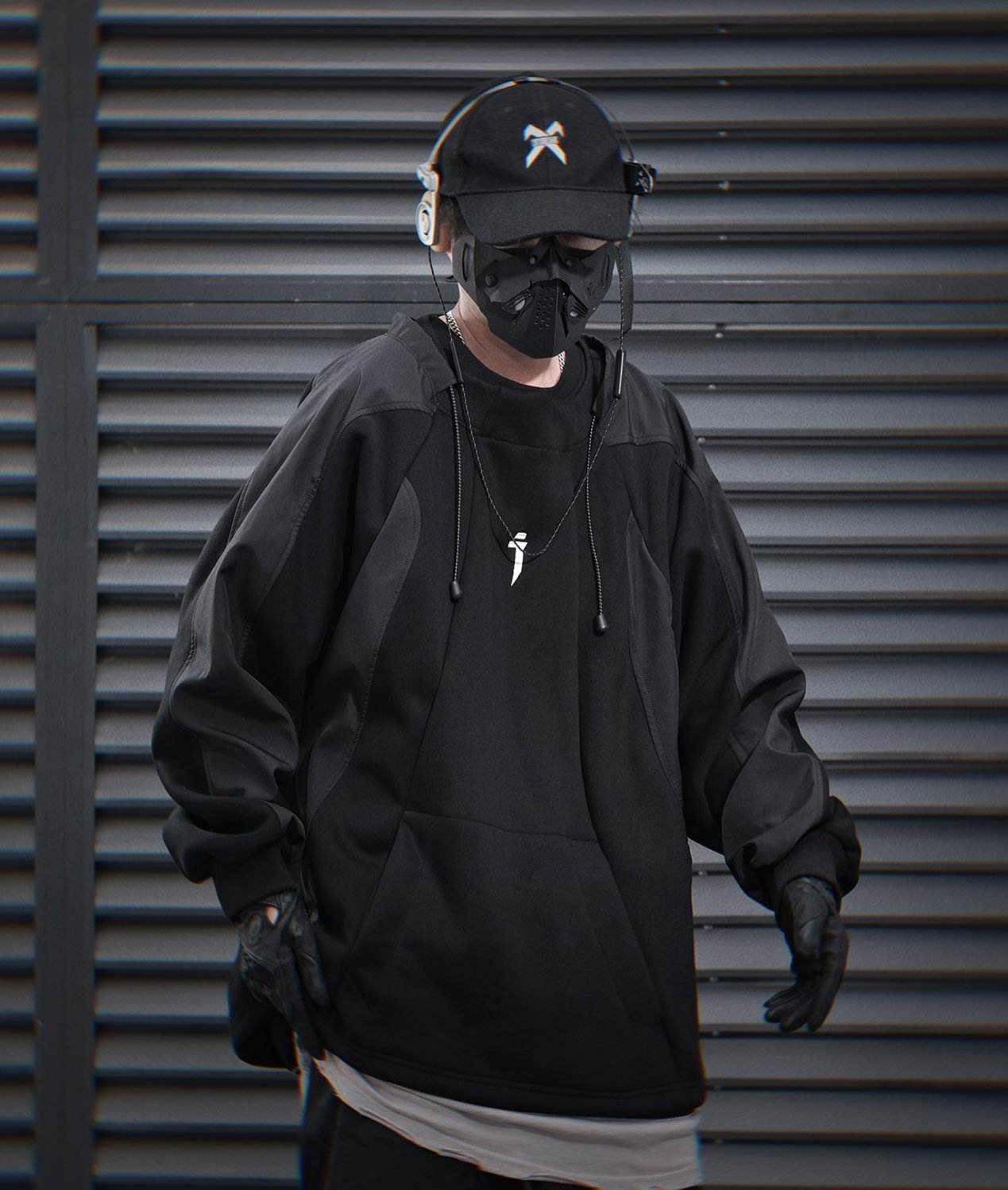 HiH55 Patchwork I-Tech Crewneck - M