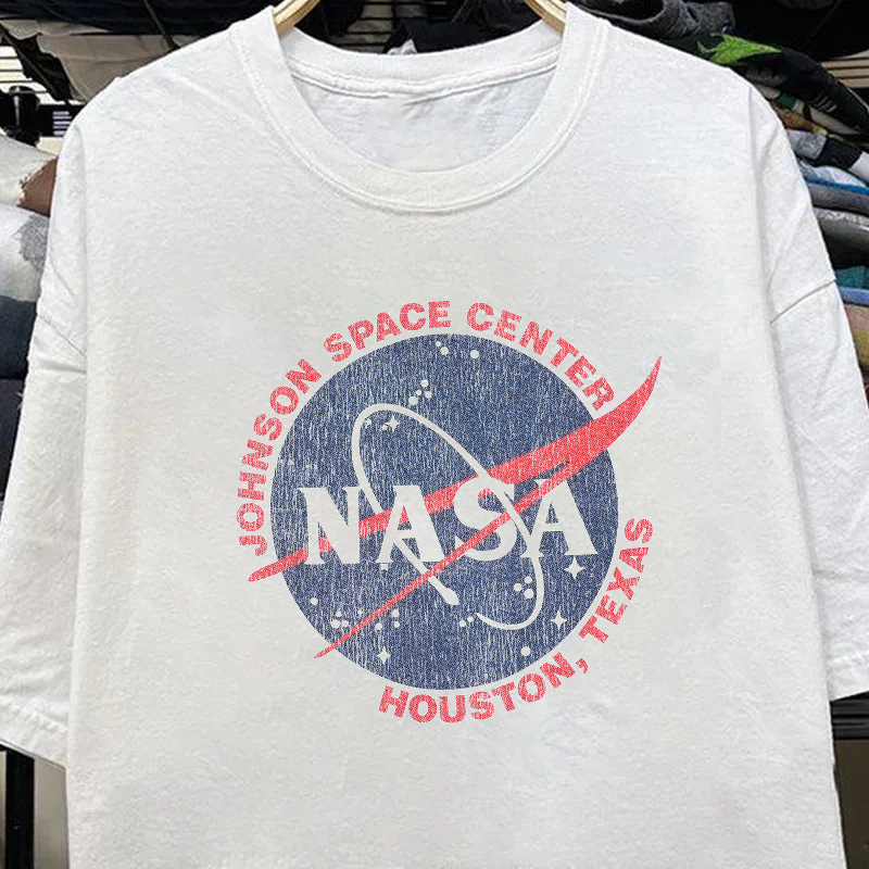 90'S Nasa Vintage White T-Shirt