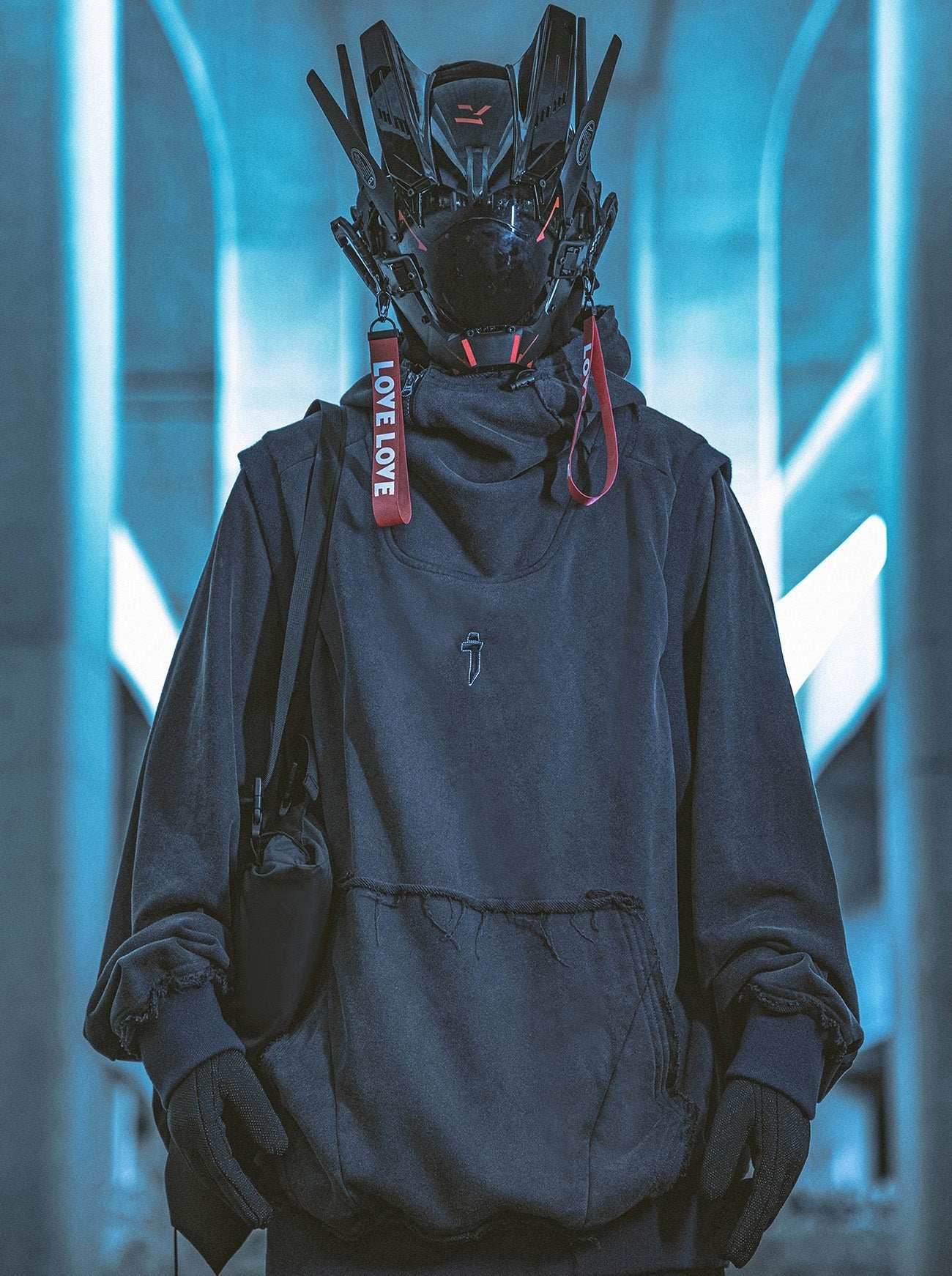 HiH28 Winter Wilderness Hoodie - Dark Grey / M