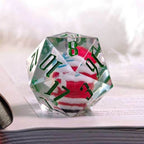 Masked Santa Holiday d20 Dice 33mm Christmas Dice (2021) - 