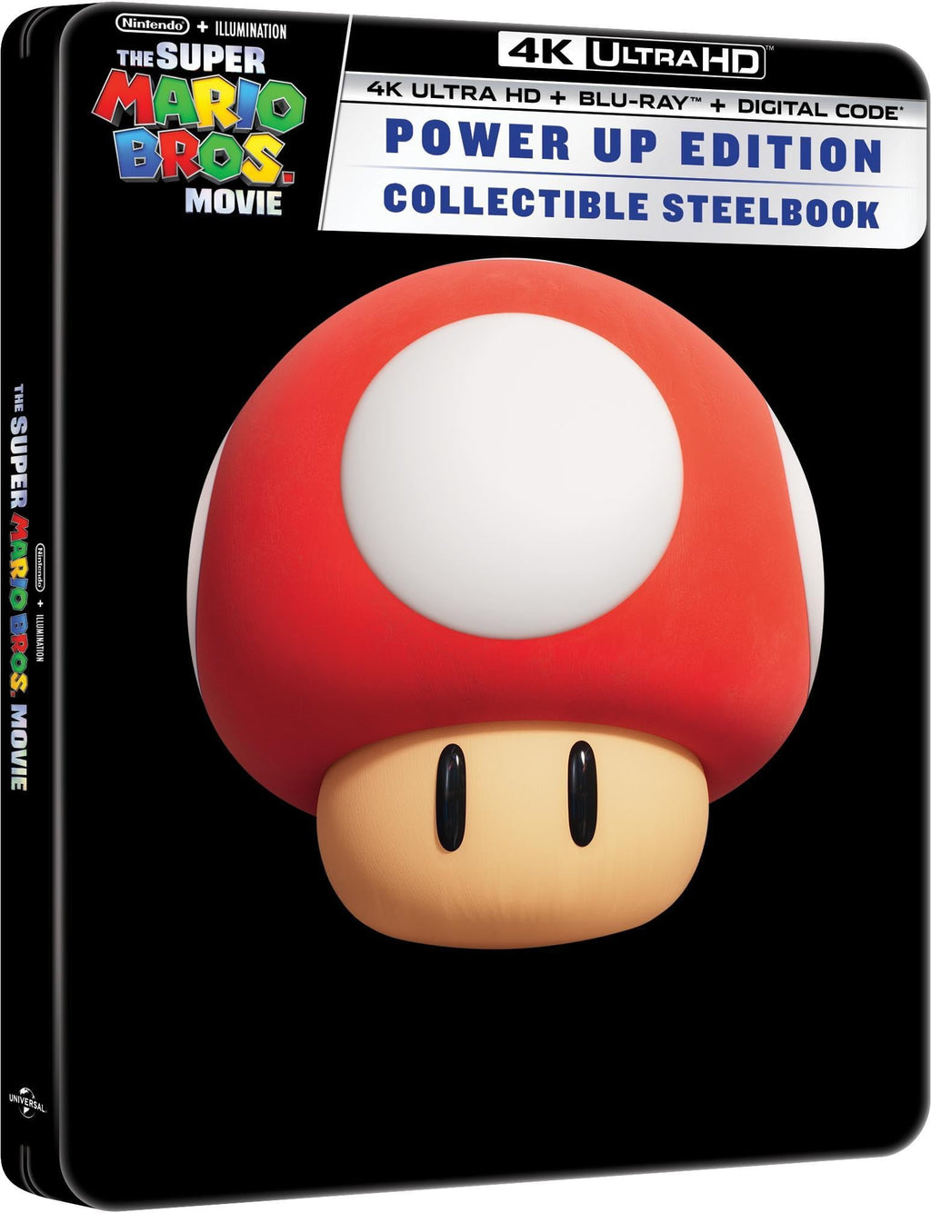 The Super Mario Bros. Movie - Power Up Edition Collectible Steelbook (4K Ultra HD + Blu-ray + Digital)