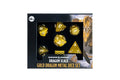D&D Dragon Scale Metal Dice Set — Gold