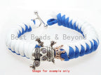 Antique Pirate Skull Paracord Beads, For Paracord Bracelet Survival Bracelet EDC Bracelet Lanyard Making, DIY Jewelry 20x26mm, 1pc, sku#Y91