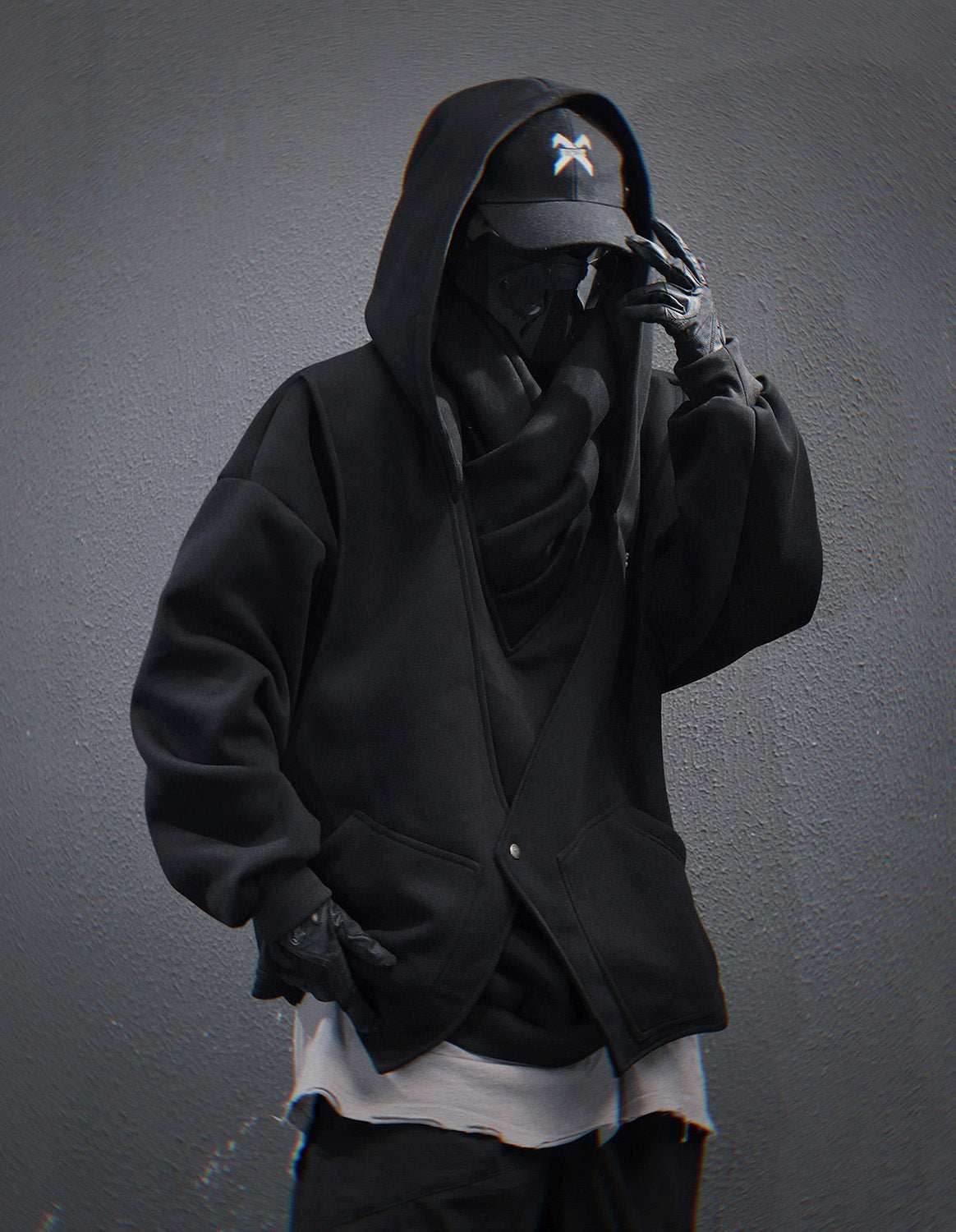 HiH57 Black Assassin Hoodie - M