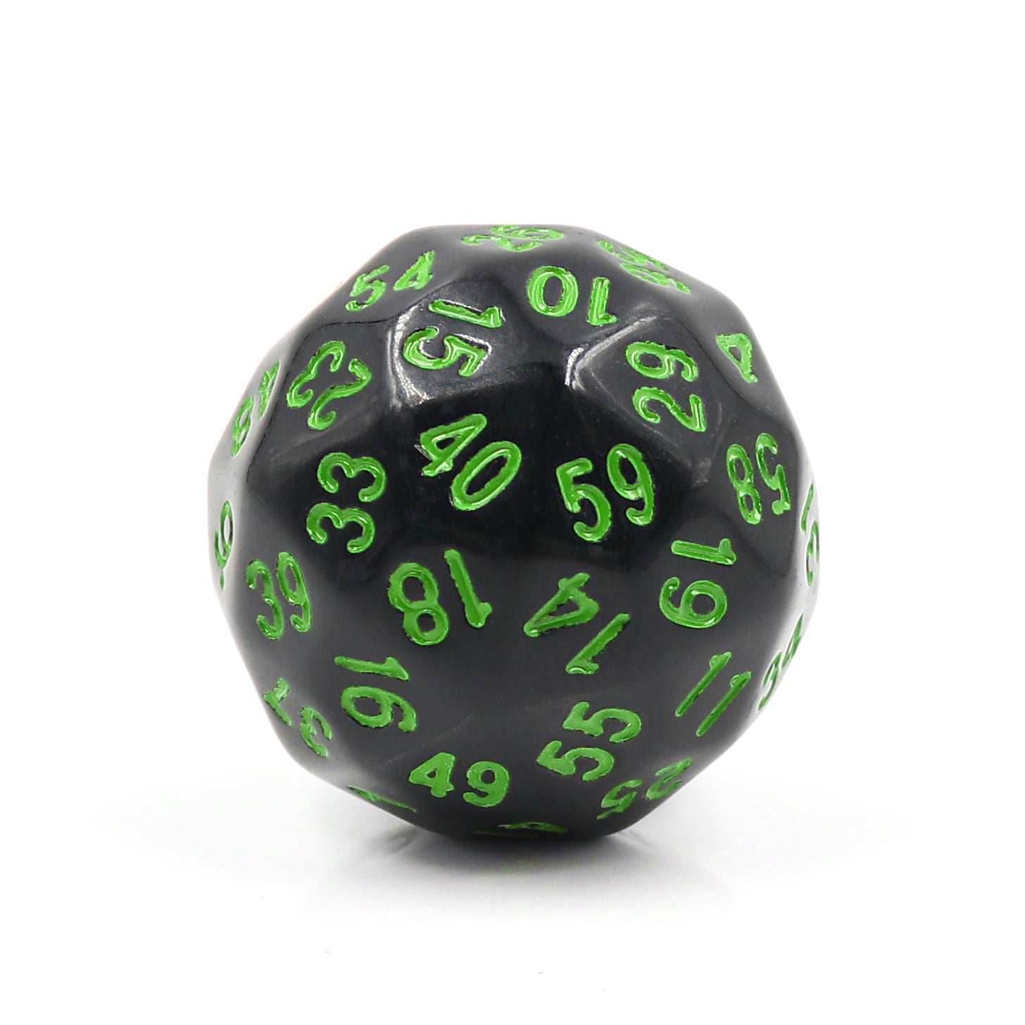 D60-Black Opaque w/Green Numbers - 