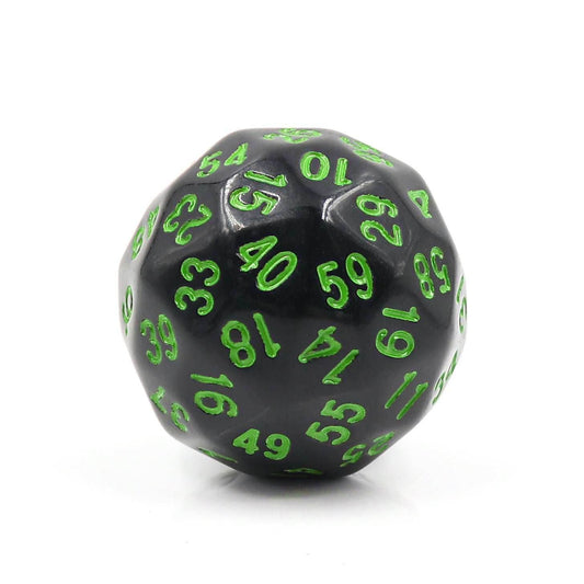 D60-Black Opaque w/Green Numbers - 