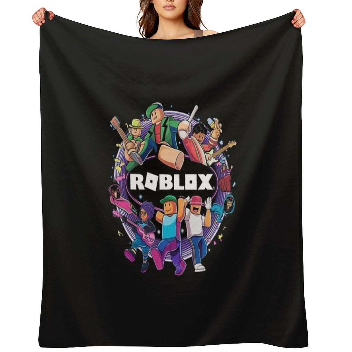 Roblox Vibrant Travel-friendly Throw Blanket
