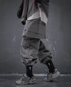 HiP80 Grey Samurai Pants - M