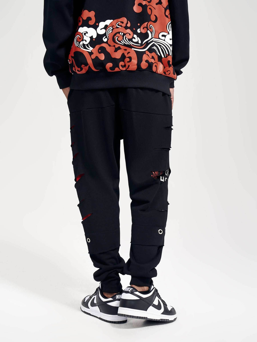 BF860 Slashed Sweatpants - S