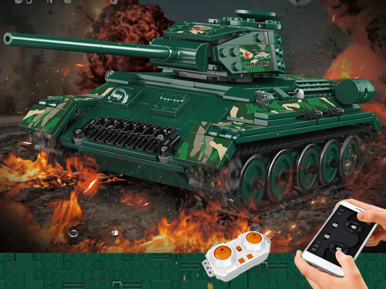 WWII - Remote Controlled Russian T-34 Tank - Mil-Blox