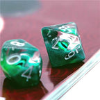 Green Demon Eye Dragon Eye Dice 7-Dice Set Resin Dungeons and Dragons Dice - 