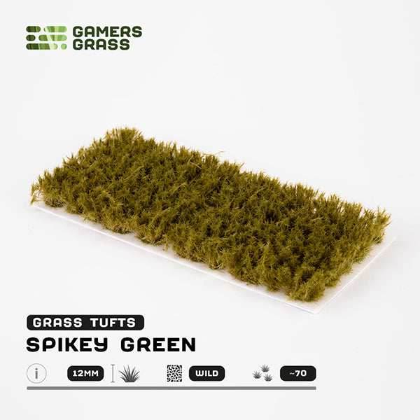 Gamers Grass Tufts: Spikey Green 12mm- Wild - 