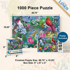 Audubon - Songbird Collage 1000 Piece Jigsaw Puzzle