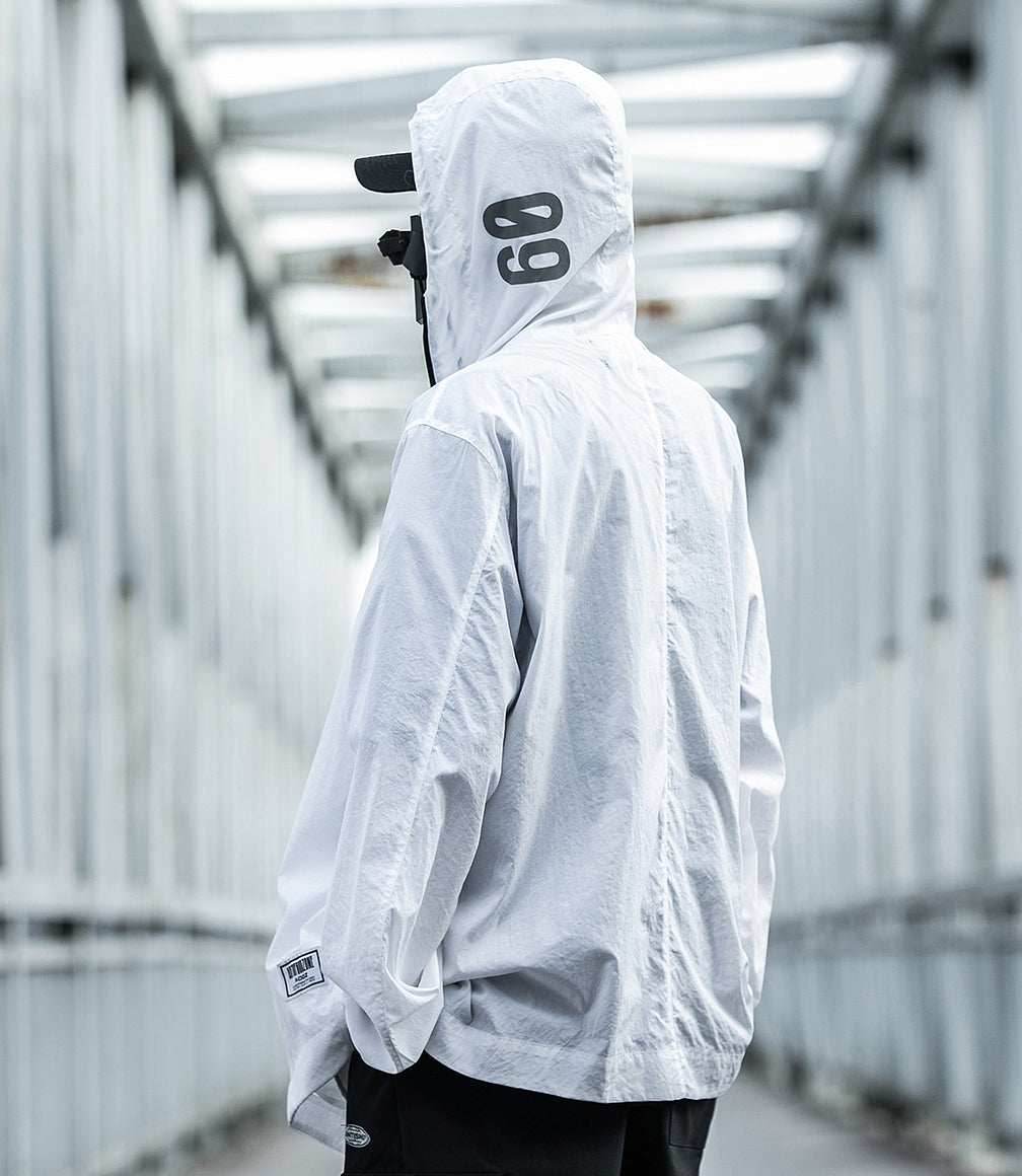 DuskJ4 Scar 09 Windbreaker - White / S