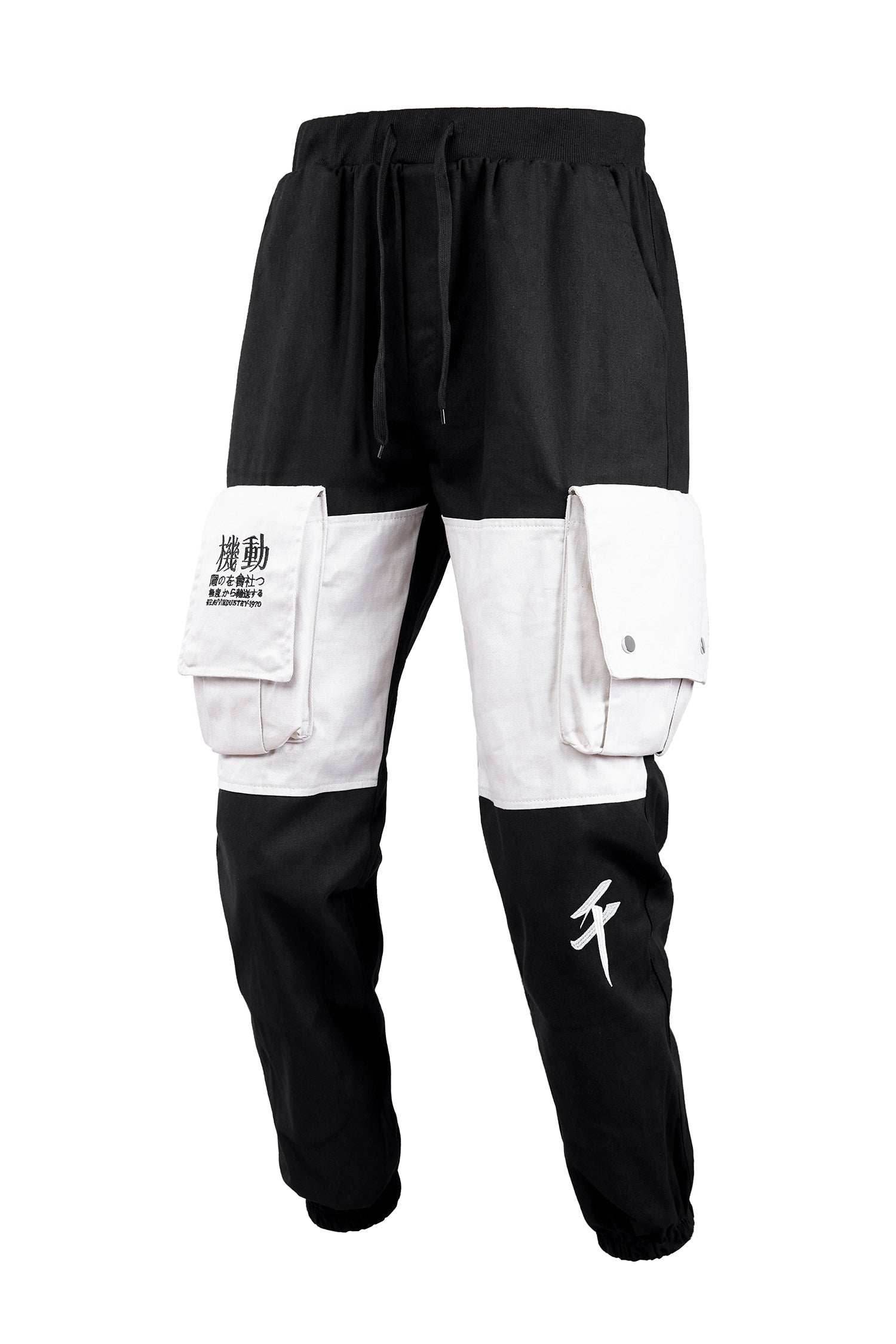 FY821 Japanese Cargo Joggers - Black / S