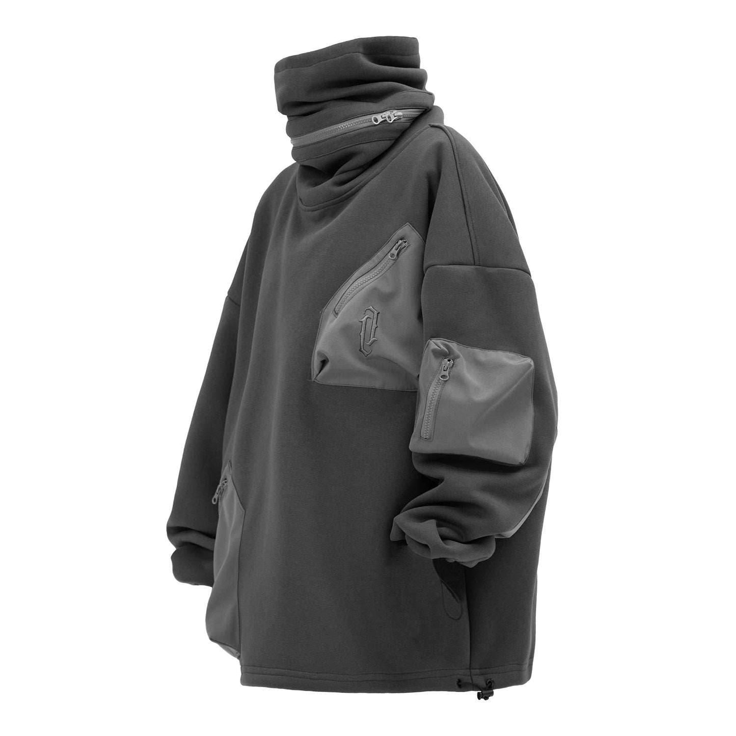 HiH33 Grey Utility Hoodie - Grey / M