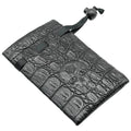 Leather Dice Bag with Skull sporting d20 Tattoo - 