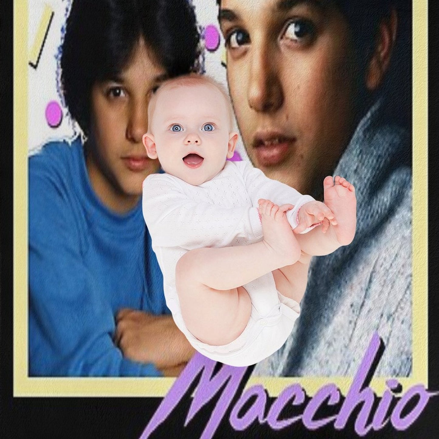 80s Ralph Macchio Essential T-Shirt Throw Blanket
