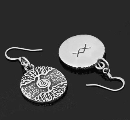Vikings Yggdrasil Stainless Steel Earrings - 