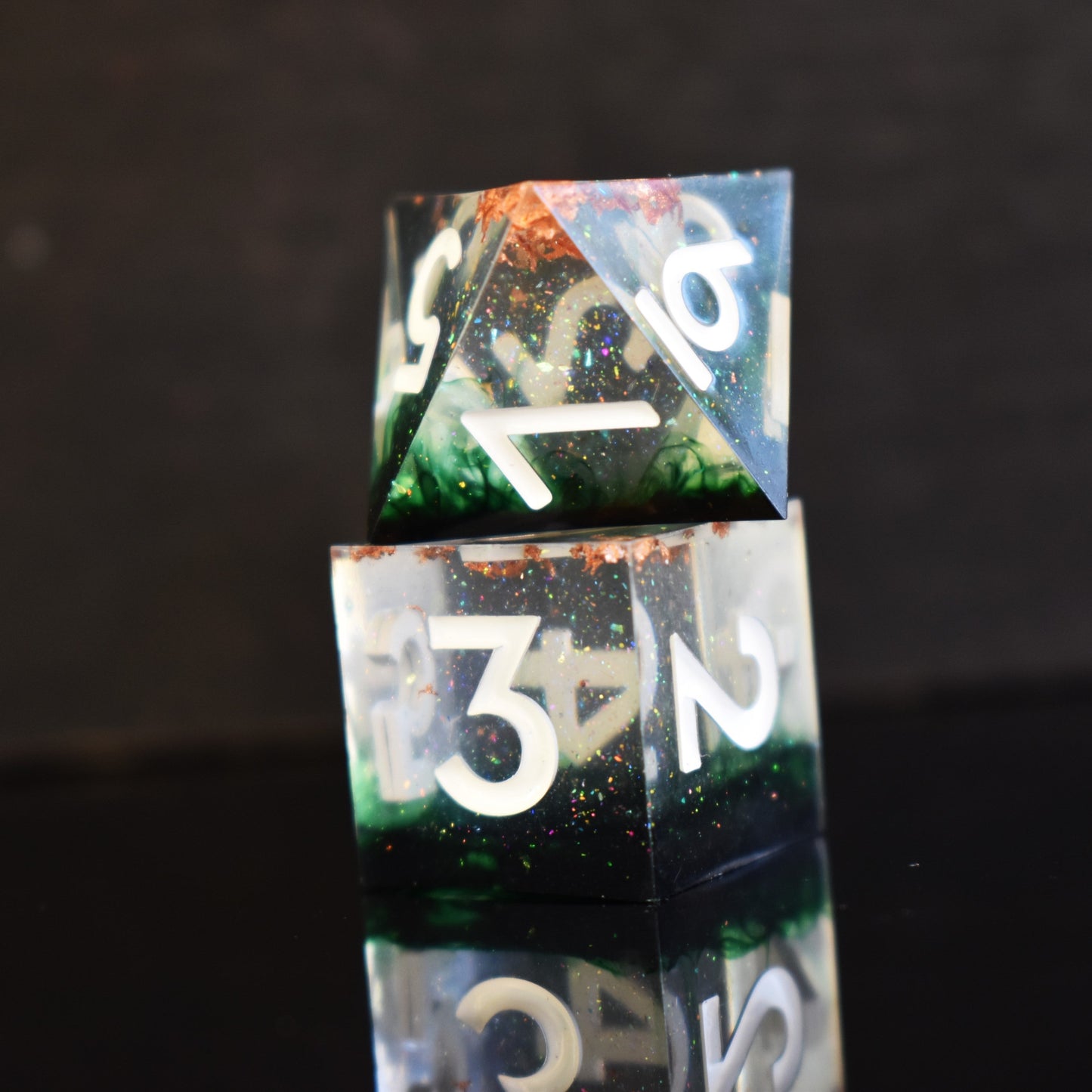 Earthbind Sharp-Edged Resin Dice Set