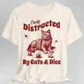 Easily Distracted By Cats & Dice Shirt - Natural / S
