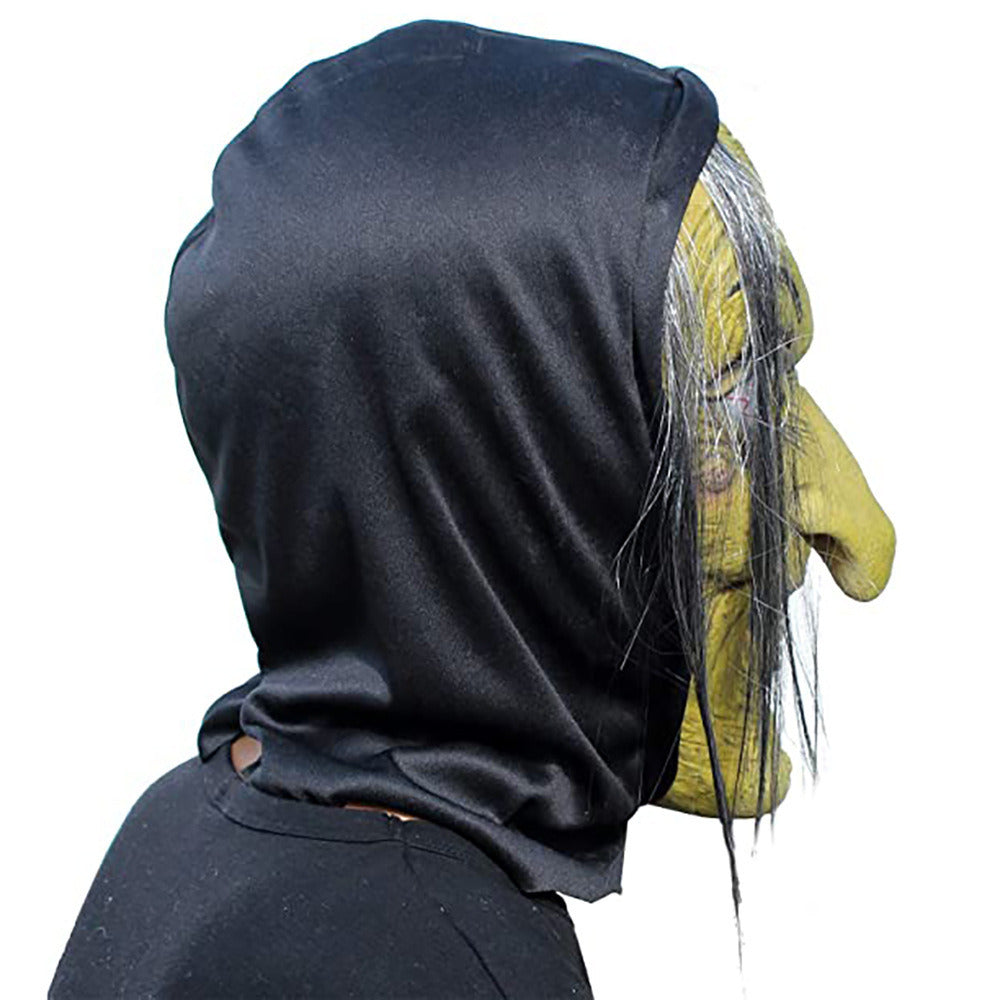 Easter simulation old witch mask female ghost trick scary mask Halloween party scary witch mask