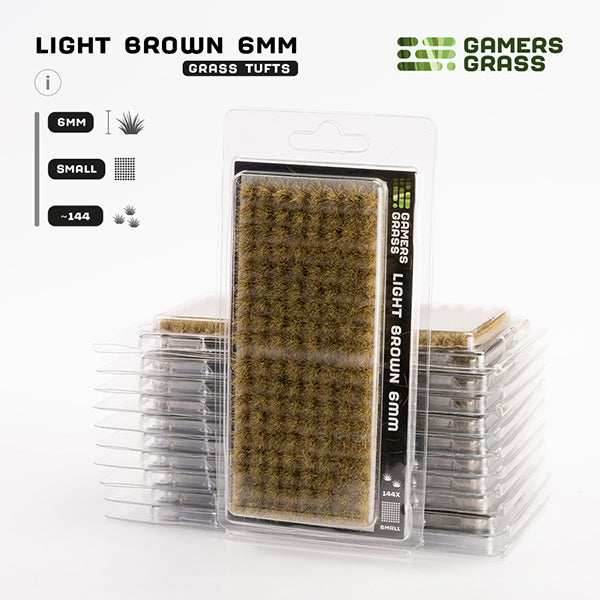 Gamers Grass Tufts: Light Brown 6mm- Small - 