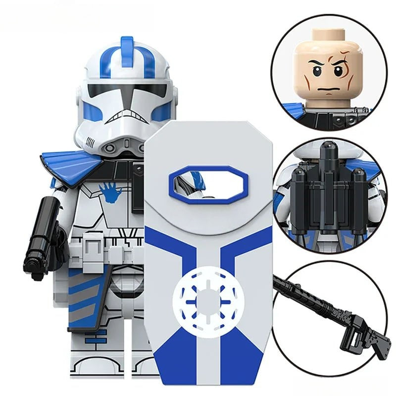 Echo 501st Clone trooper Star Wars Lego Minifigures Custom Toys S3