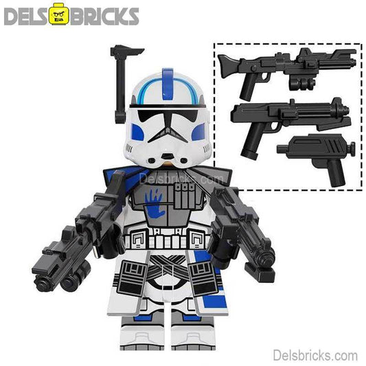 Echo 501st Legion Clone trooper Phase 2 Lego Minifigures Custom Toys - 