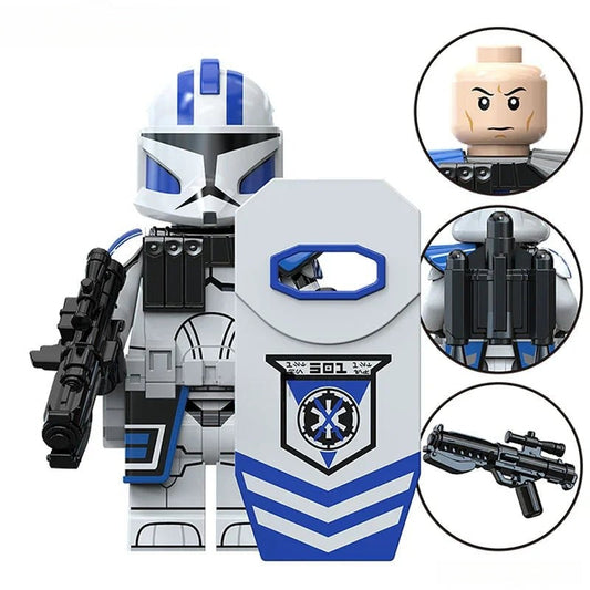 Echo Phase 1 501st Clone trooper Star Wars Lego Minifigures Custom Toys S3