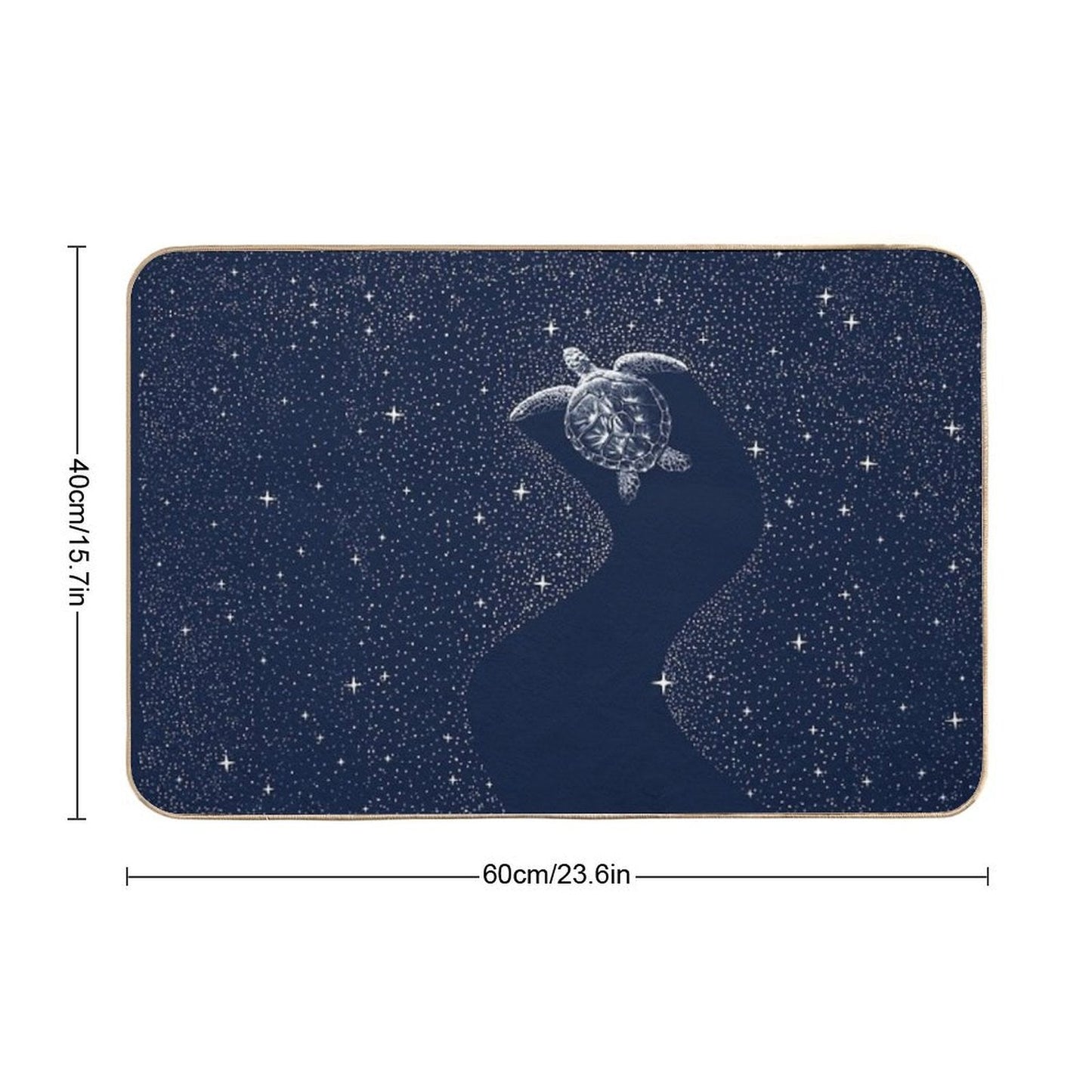Starry Turtle  Anti-Trip Bath Mat