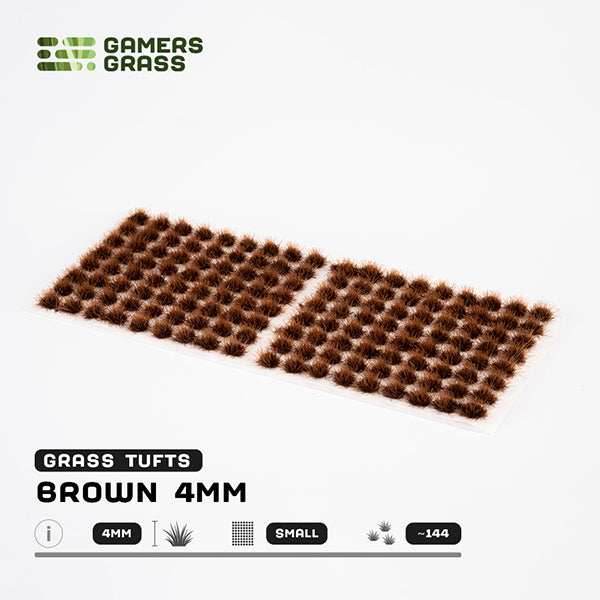 Gamers Grass Tufts: Brown 4mm- Small - 