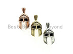 Antique Silver/Gold/Copper Spartan Helmet Bead, For 550 Paracord Survival Bracelet Keychains Making, Men's Bracelet DIY, 12x25mm, sku#Y93