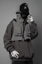 HiH34 Grey Tech Guard Hoodie - Grey / M