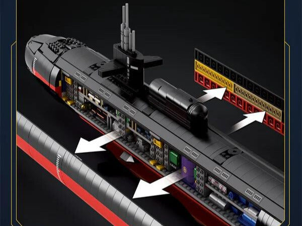 Los Angeles Class Nuclear Attack Submarine - Legendary Series - Mil-Blox