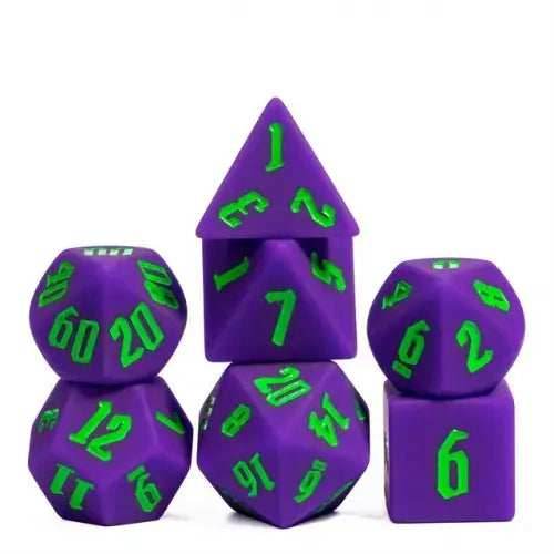 16mm Silicone RPG Dice Set - Mystic Shadowflare