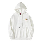 KH9229 Reindeer Embroidery Hoodie - White / S