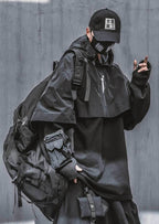 HiH18 I-Tech Layered Hoodie - Black / M