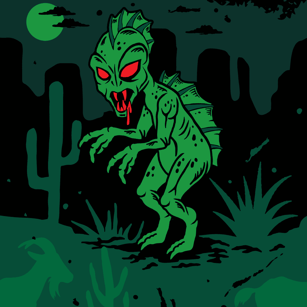 El Chupacabra Crew Socks - 