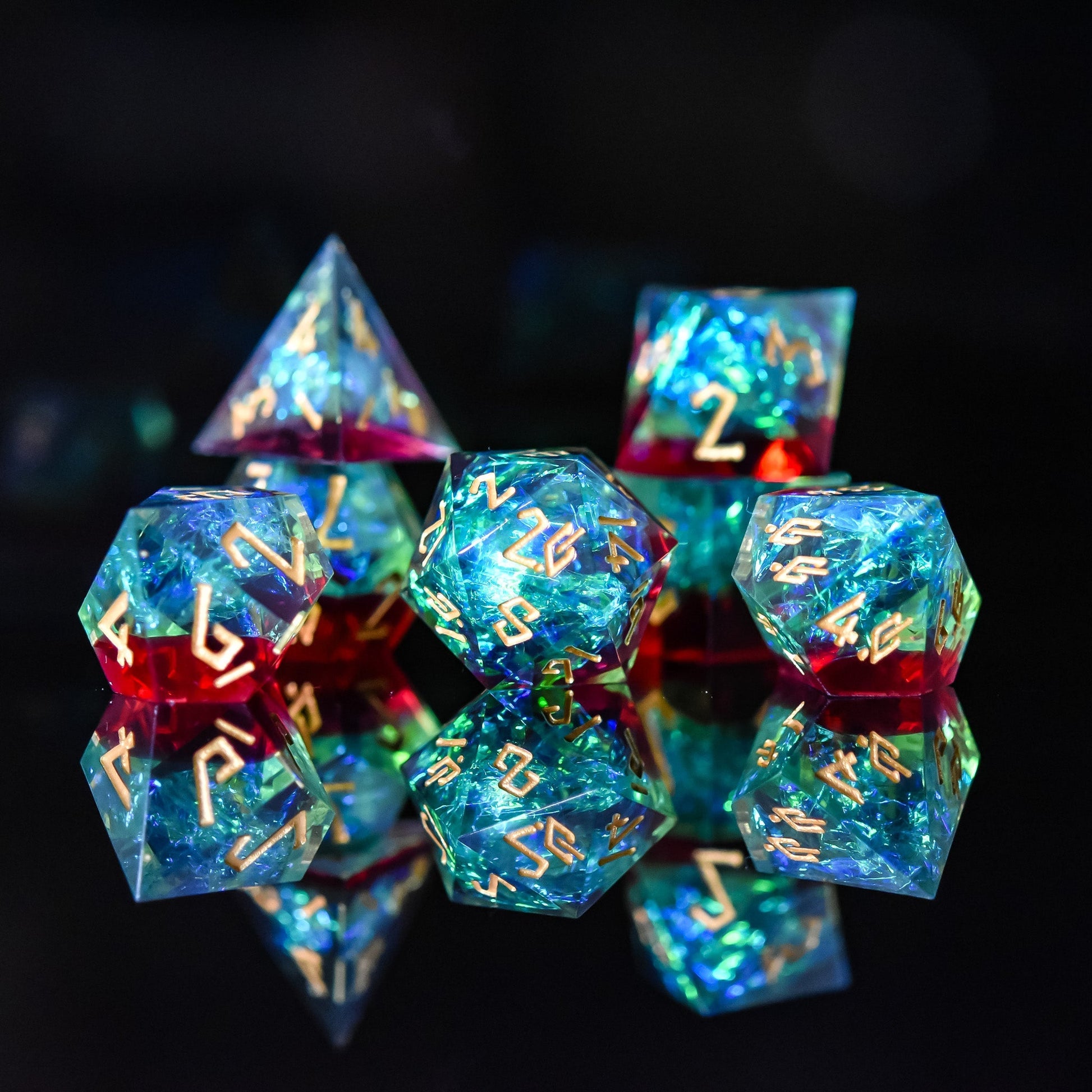 Eldritch Blast Sharp-Edged Resin Dice Set