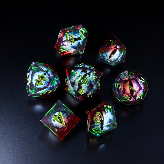 Elemental Dragon Liquid Core Dice Set