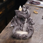 3D Relief Dragonphant Backflow Incense Burner - 