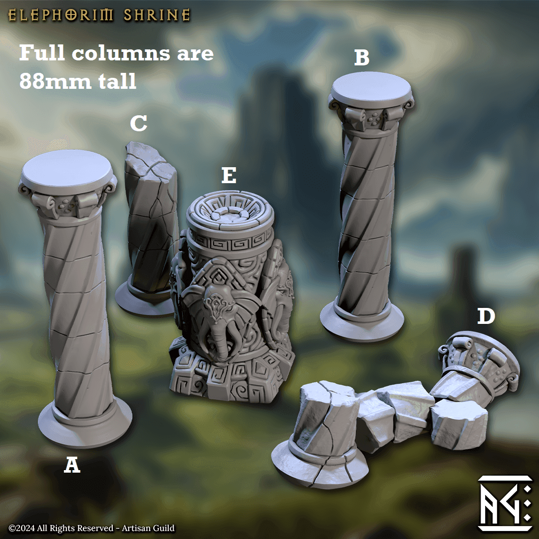 Elephorim Shrine (Modular Scatter Terrain) - A - Column