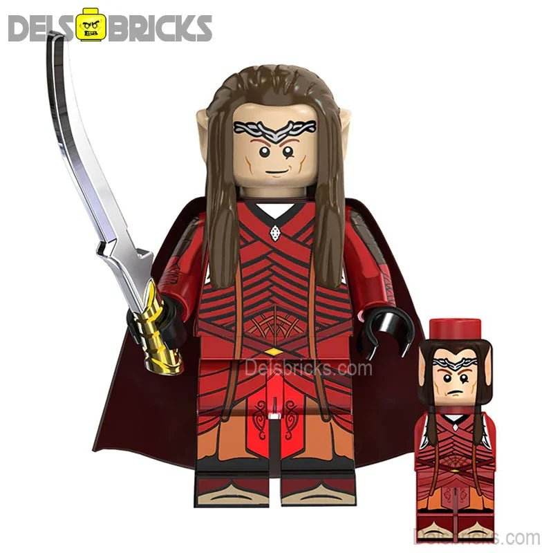Elrond Lord of The Rings Lego Minifigures Custom Toys - 
