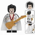 Elvisd presley The king Lego Minifigures Custom Music Toys